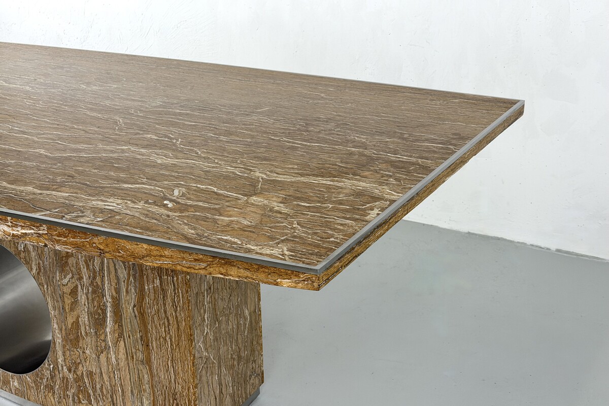 Dining table in marble by Willy Rizzo,Italy - 1960s