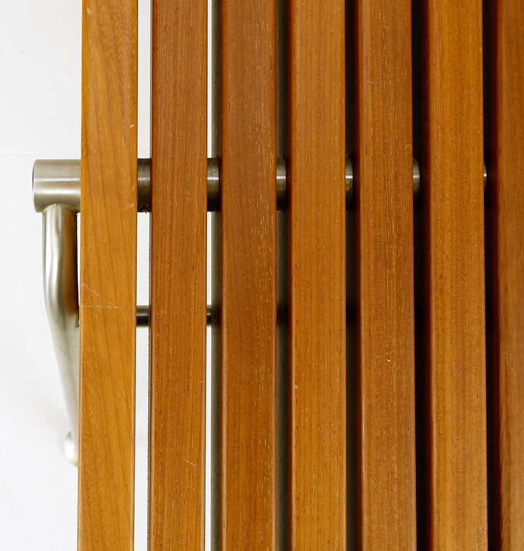Dornbracht interior wooden slatted bench - Belgium