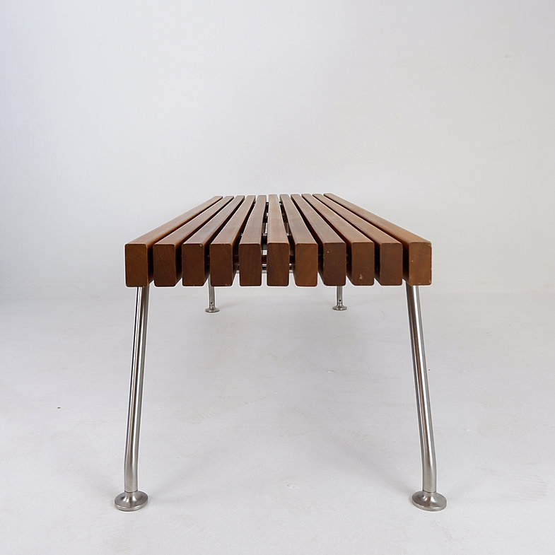 Dornbracht interior wooden slatted bench - Belgium