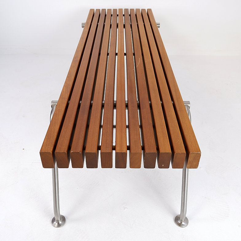 Dornbracht interior wooden slatted bench - Belgium