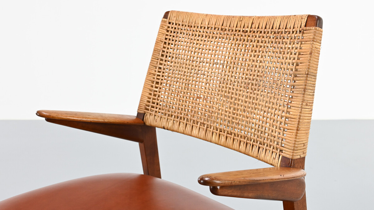 E. Knudsen, Model 48 armchair for Jensen & Lykkegaard. Denmark, C.1950