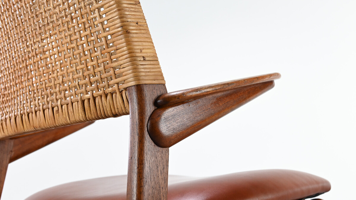 E. Knudsen, Model 48 armchair for Jensen & Lykkegaard. Denmark, C.1950