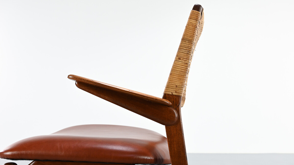 E. Knudsen, Model 48 armchair for Jensen & Lykkegaard. Denmark, C.1950