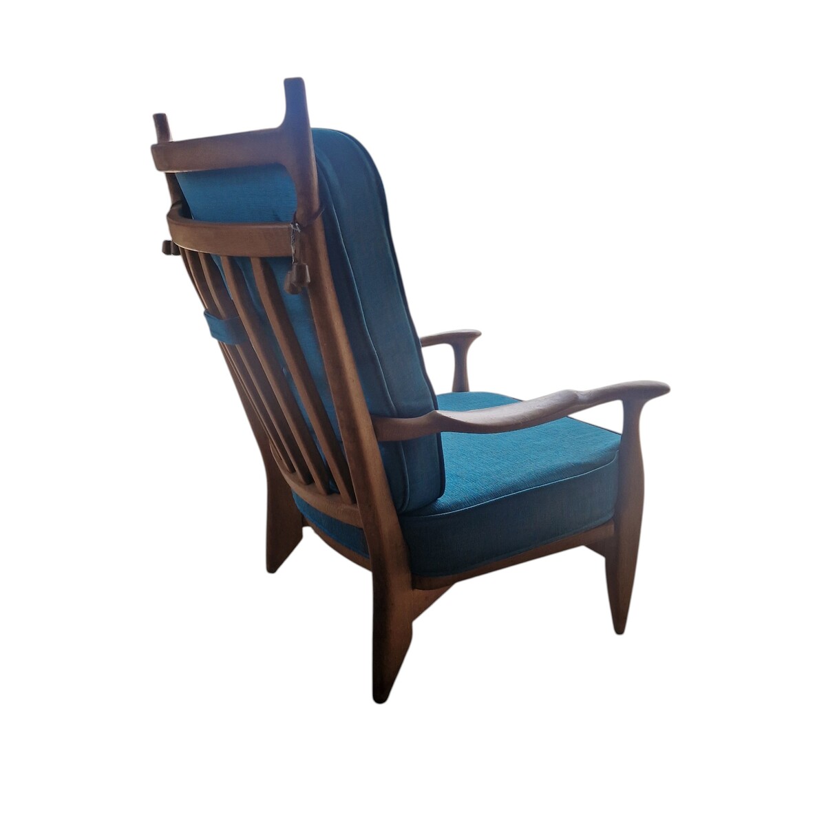 'Edouard' solid oak armchair by Guillerme & Chambron for Votre Maison, France, 