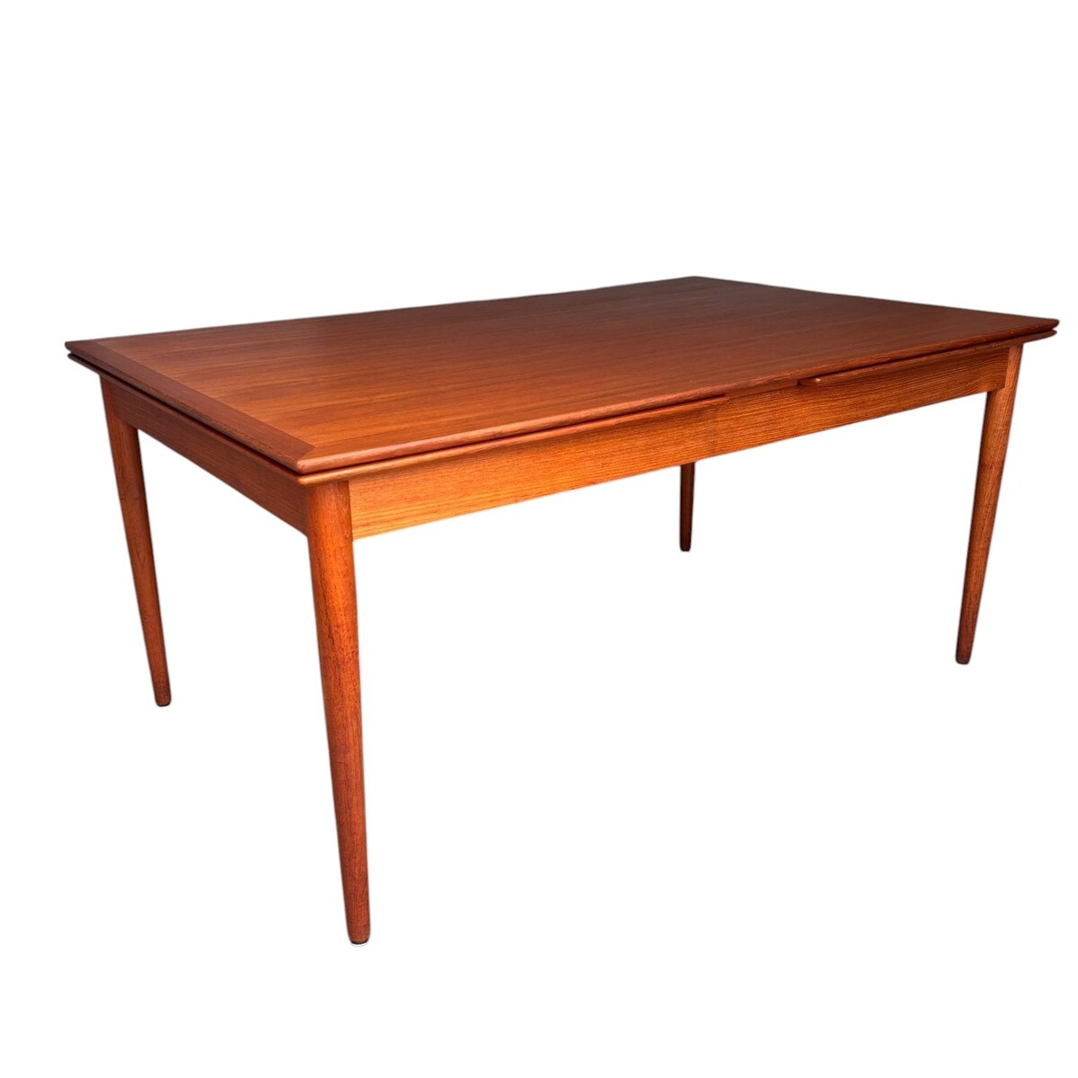 Extandable teak dining table with 'Made in Denmark' stamp