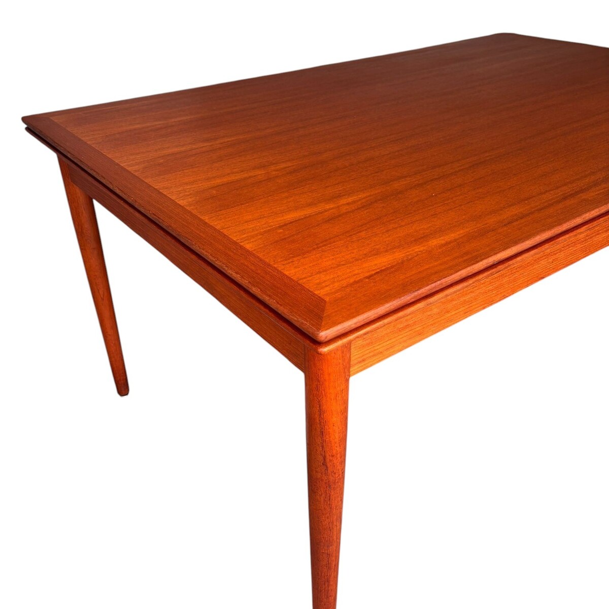 Extandable teak dining table with 'Made in Denmark' stamp