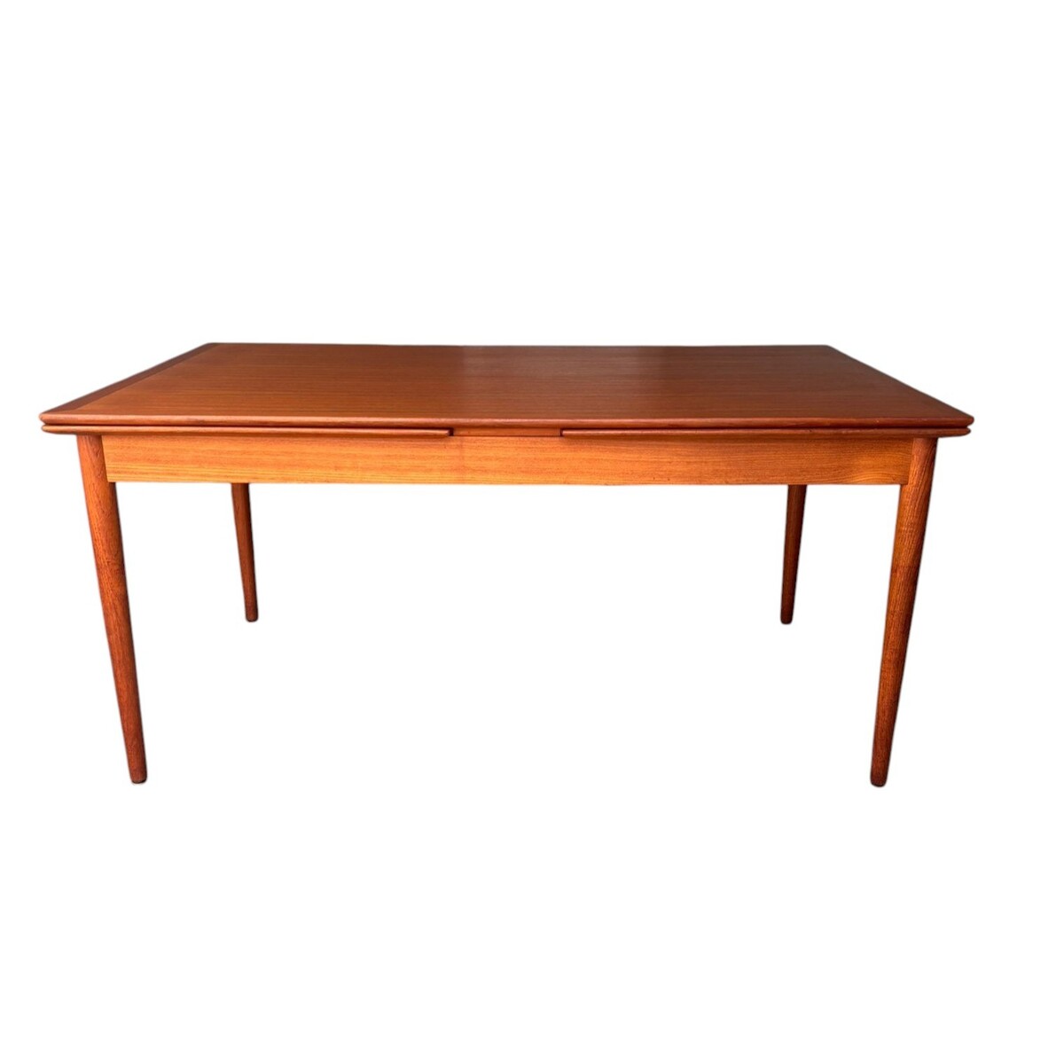 Extandable teak dining table with 'Made in Denmark' stamp