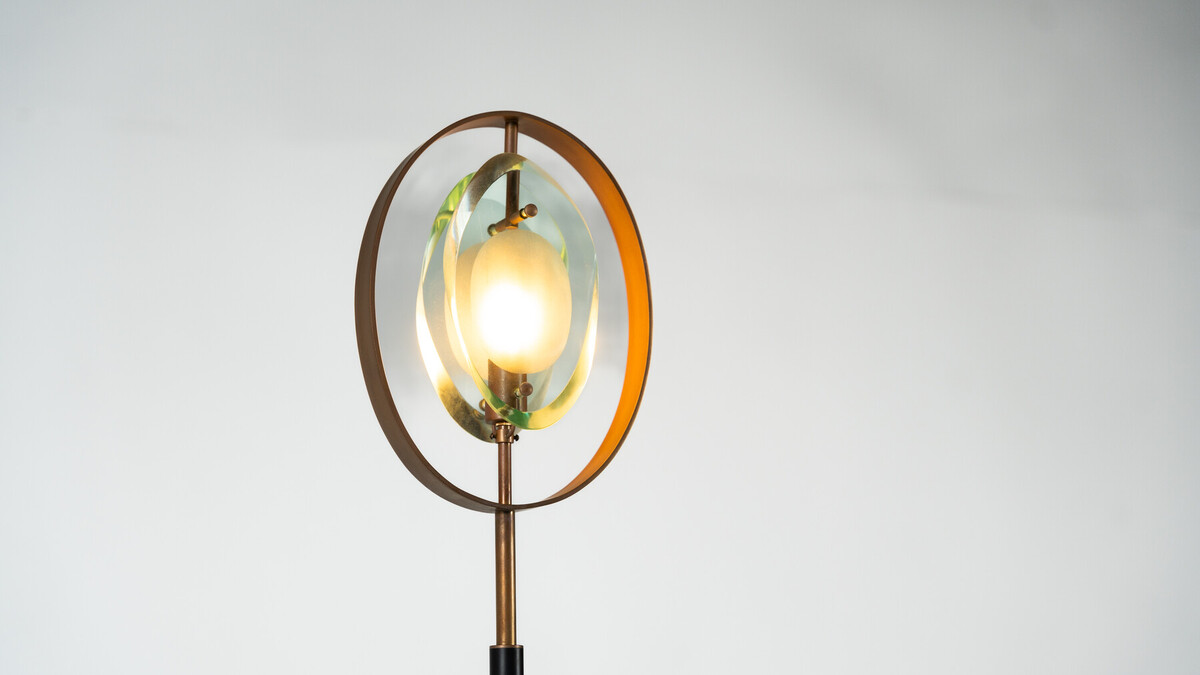 Floor Lamp Mod 2020 by Max Ingrand for Fontana Arte, Italy, 1960