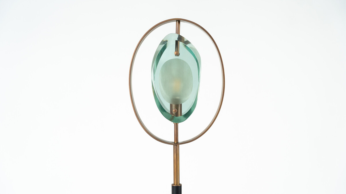 Floor Lamp Mod 2020 by Max Ingrand for Fontana Arte, Italy, 1960