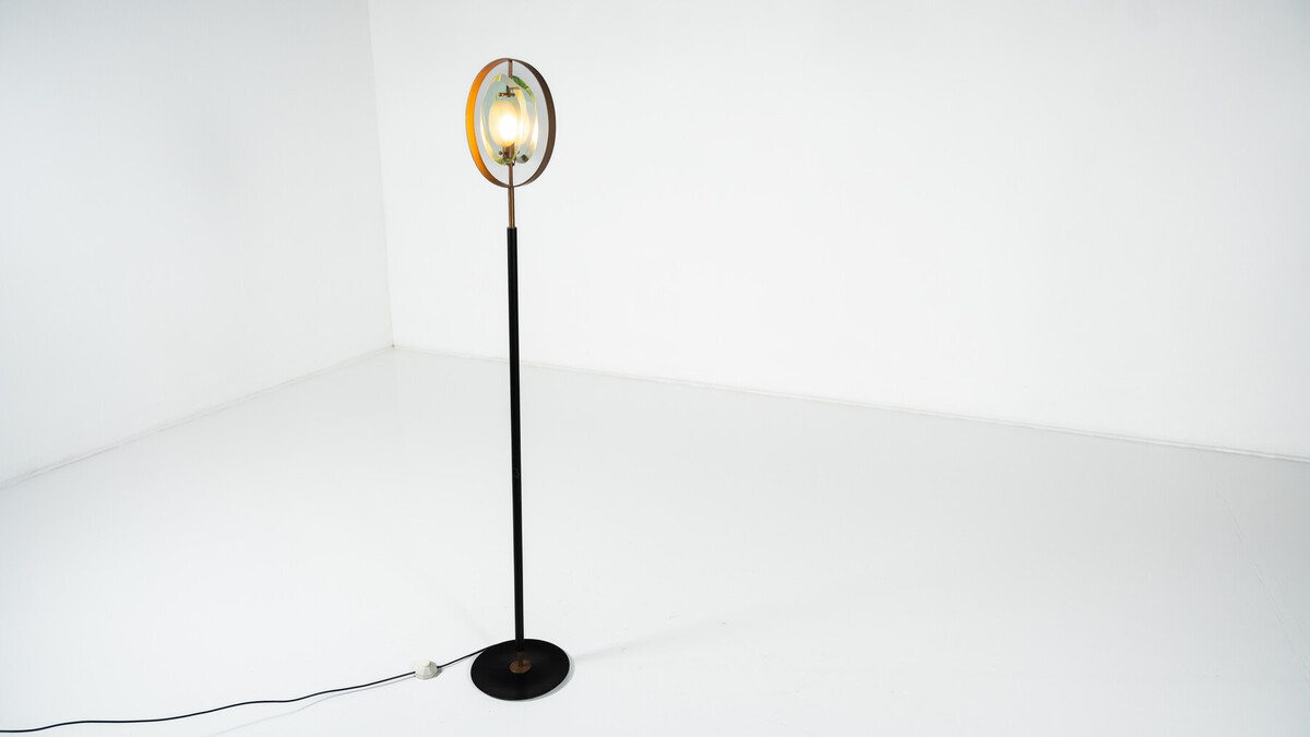Floor Lamp Mod 2020 by Max Ingrand for Fontana Arte, Italy, 1960