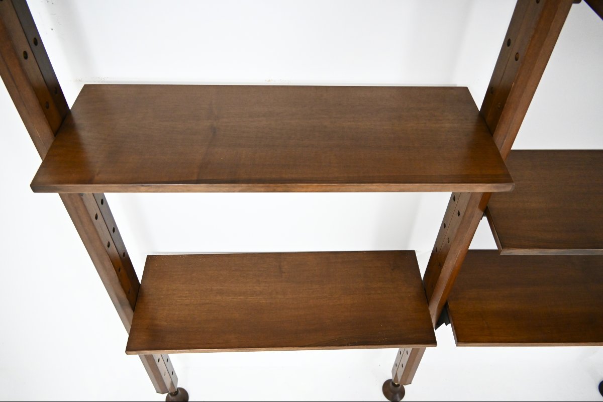 Floor to ceiling shelves by Leonard Fiori for ISA Bergamo, 1960s