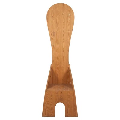 Fratina Chair by Mario Ceroli for Mobili Nella Valle for Poltronova, Italy 1972
