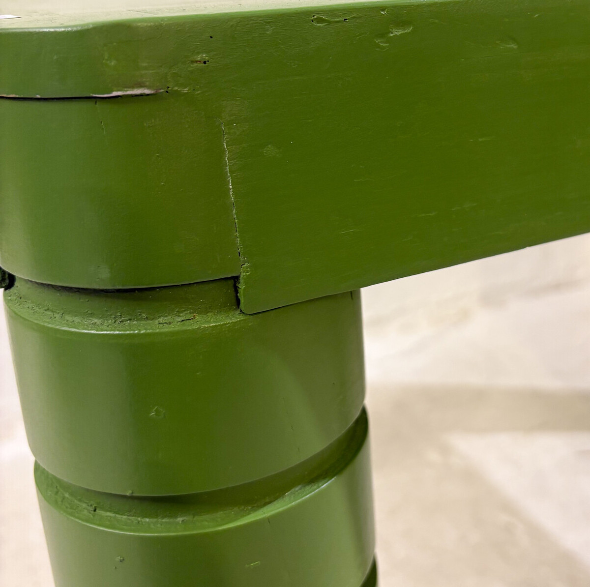 Green Lacquered Coffee table, 1960s