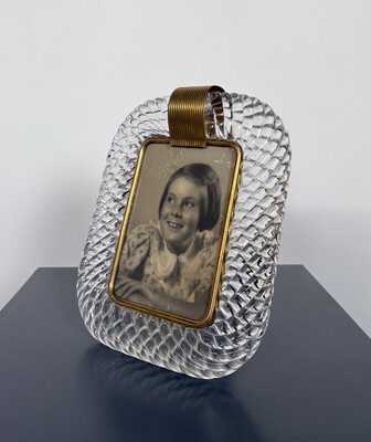 Hand Blown Murano Glasss Frame by Barovier & Toso, 1950s