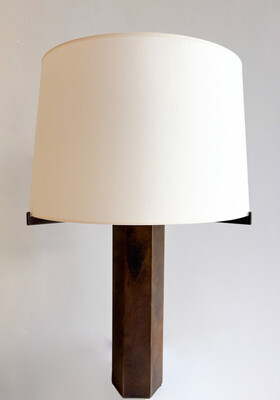 Hexagonal Table Lamp by Jules Wabbes, 1960s