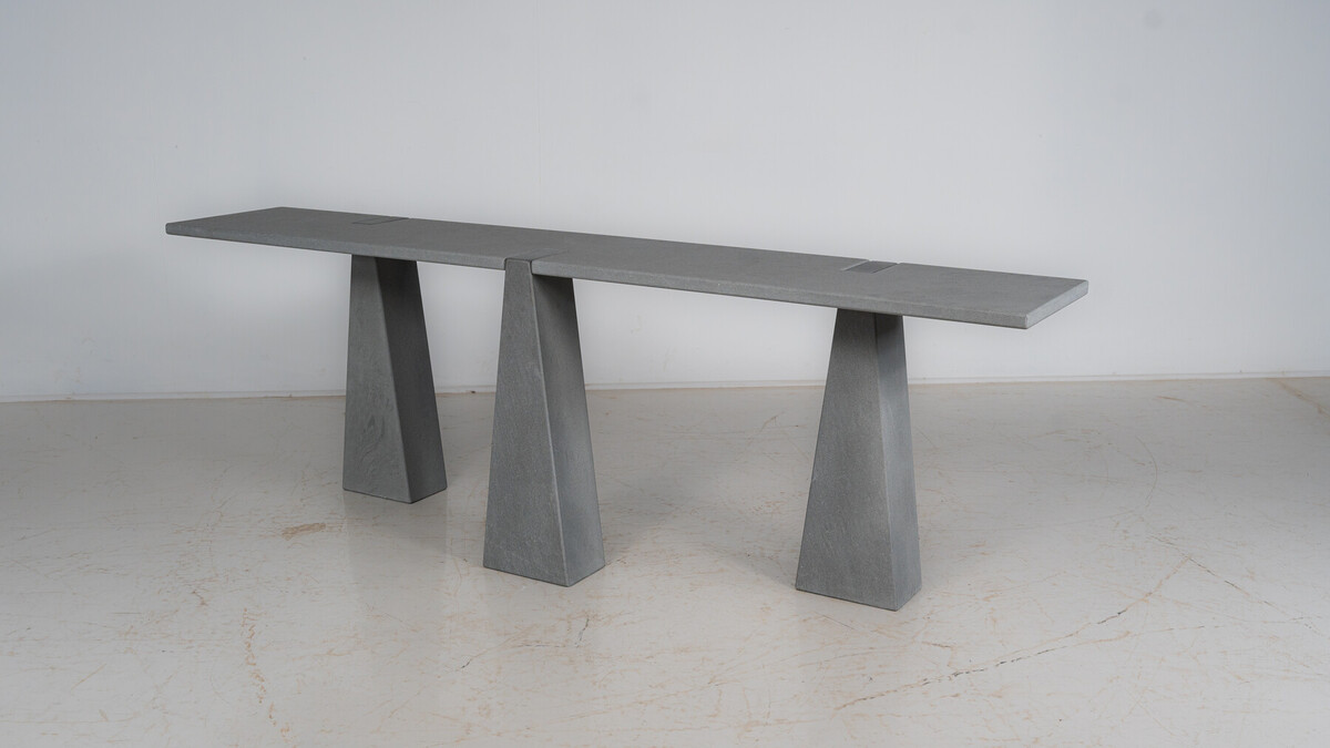 Inca Console Table by Angelo Mangiarotti for Skipper, 1970s