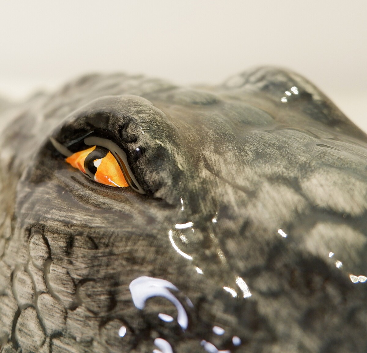 Italian Ceramic crocodile sculpture