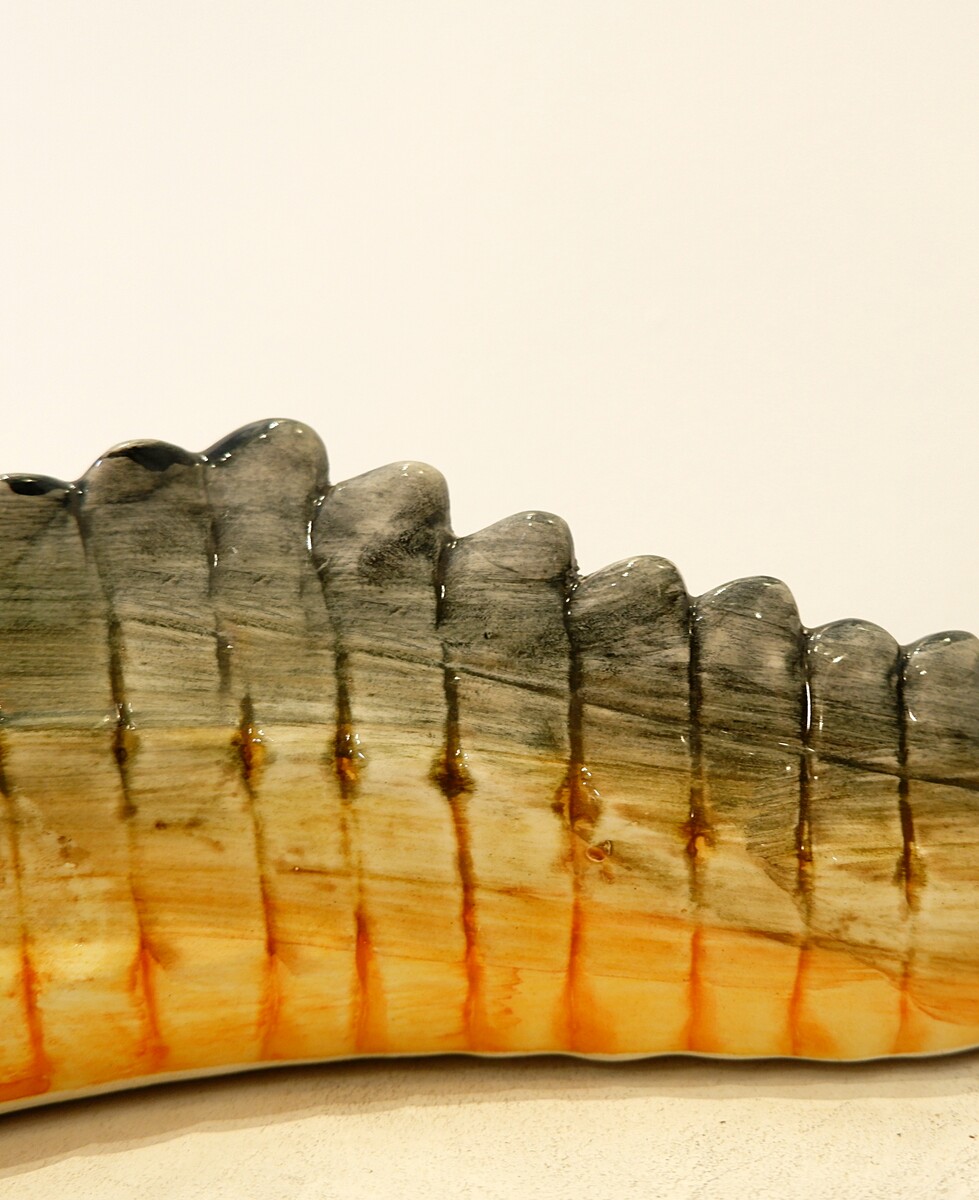 Italian Ceramic crocodile sculpture