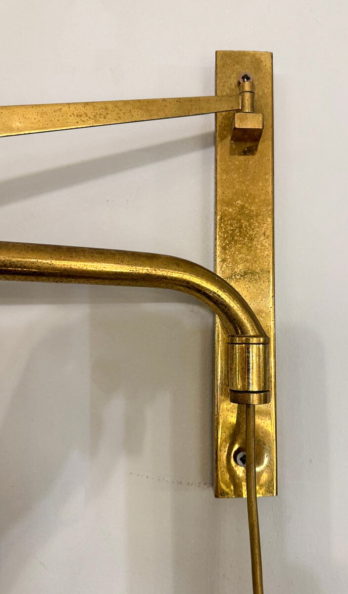 Italian Red Lacquered Wall light, 1960s