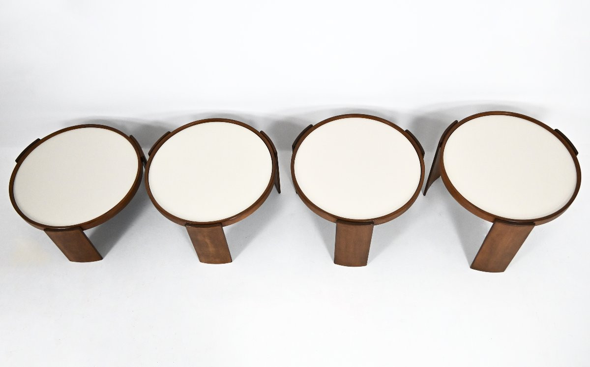 Large 780 Nesting Tables by Gianfranco Frattini for Cassina, 1960s, set of 4