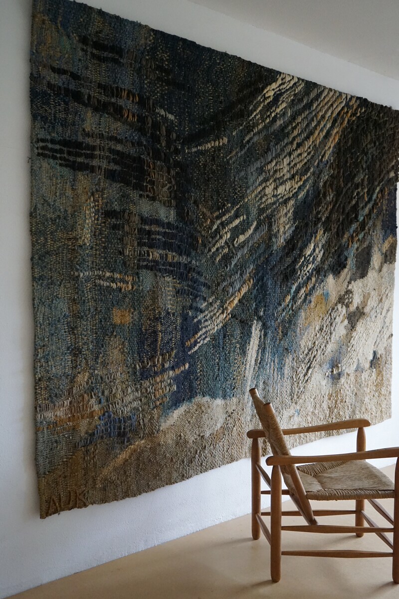Large abstract wall hanging by Anna Urbanowicz-Krowacka, born in 1938, Poland