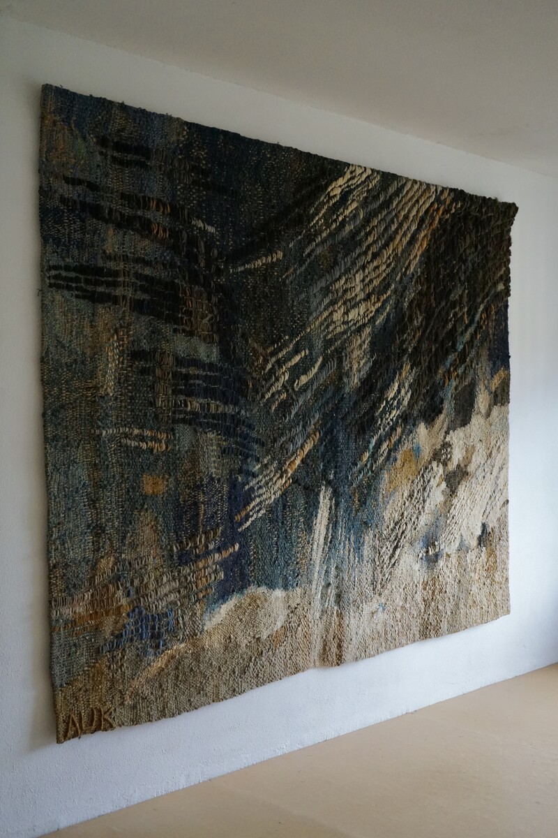 Large abstract wall hanging by Anna Urbanowicz-Krowacka, born in 1938, Poland