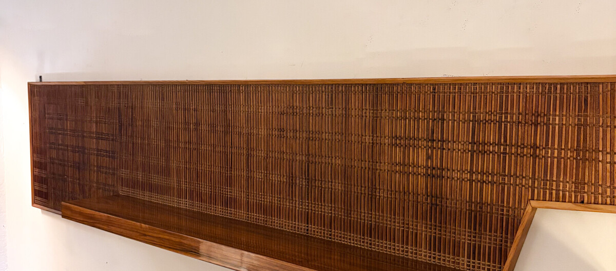 Large Bamboo Console, Italy, 1970s