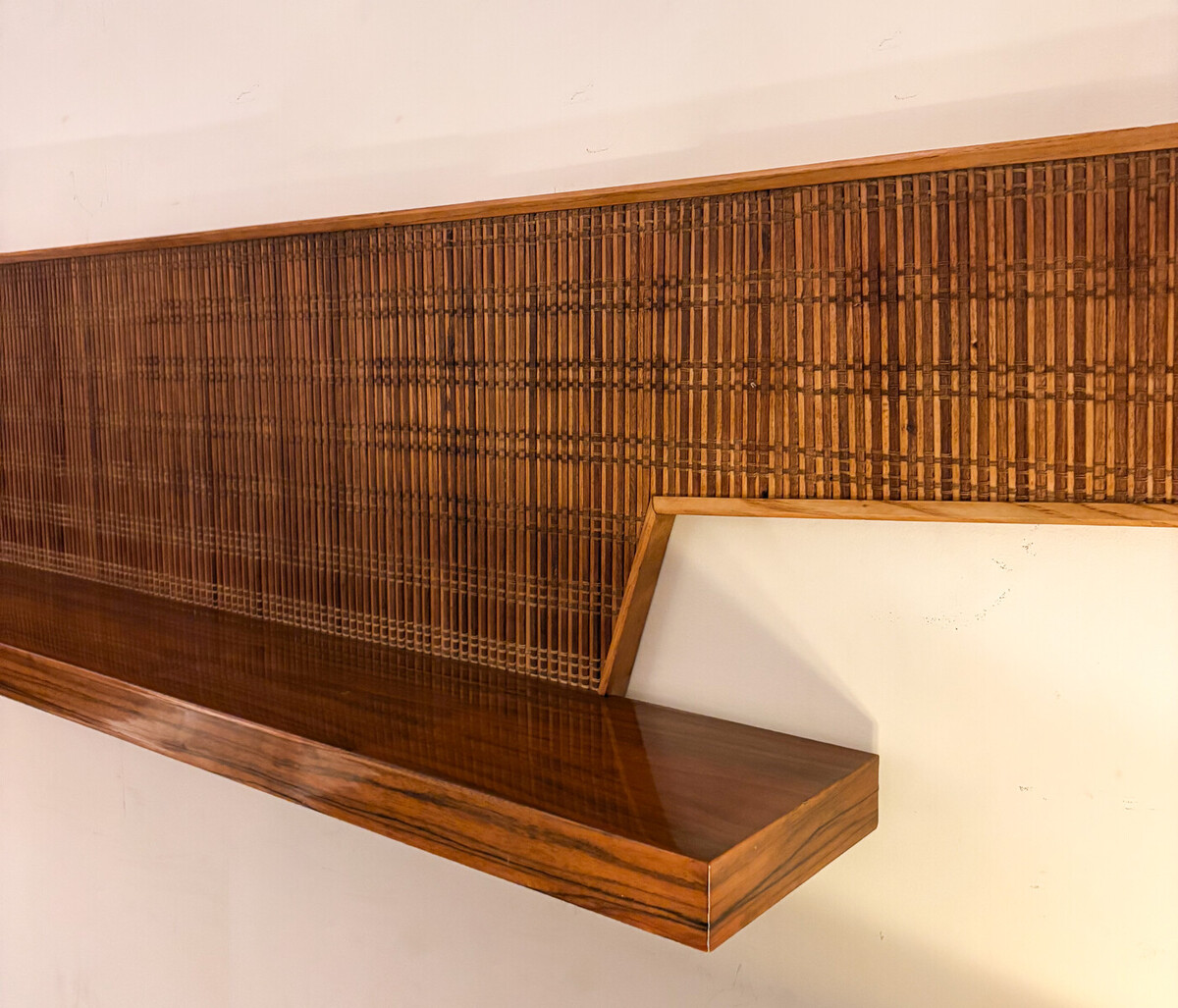 Large Bamboo Console, Italy, 1970s