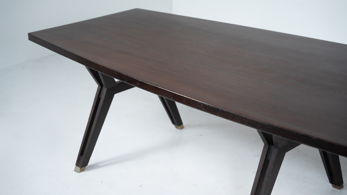 Large Conference Table Tolomeo by Ennio Fazioli for MIM, 1960s