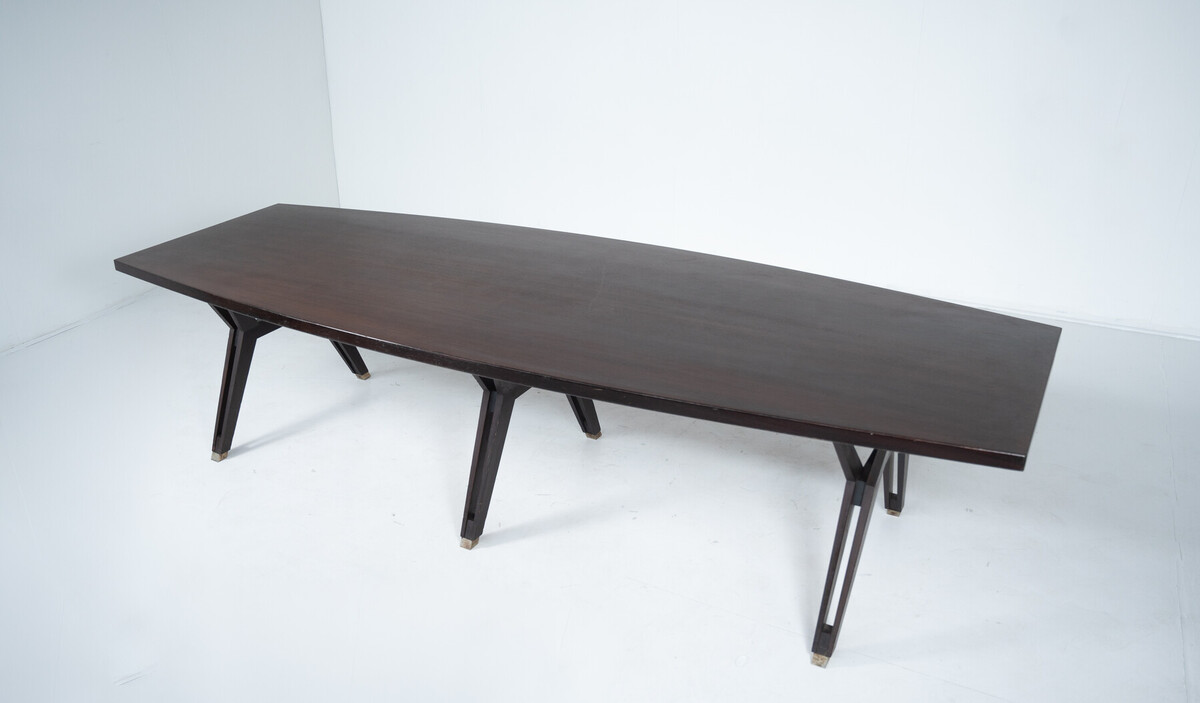 Large Conference Table Tolomeo by Ennio Fazioli for MIM, 1960s