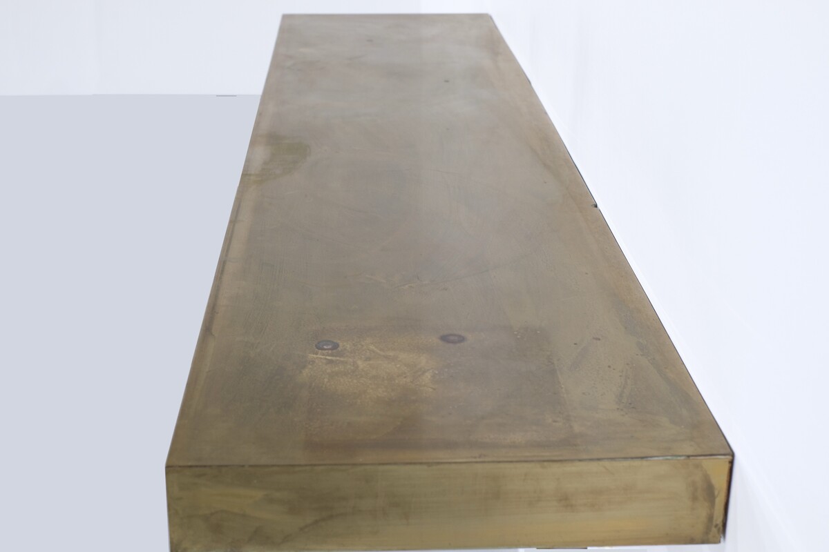  Large console in brass, Italy, 1960s