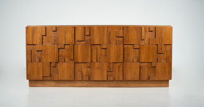 Large Contemporary Brutalist Sideboard, Italy