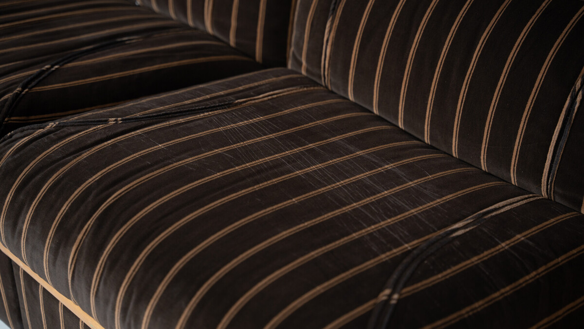 Large Modular Sofa with Integrated Side Tables, Italy, 1970s - Original Fabric
