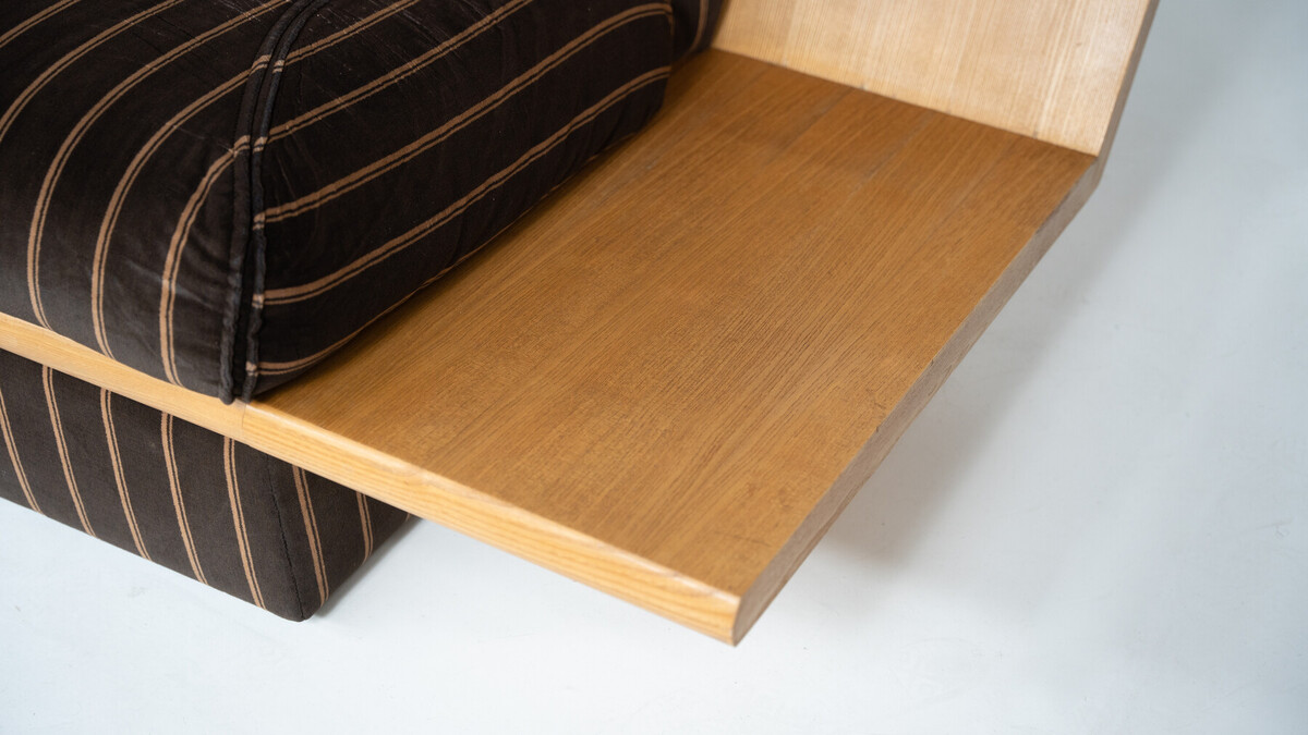 Large Modular Sofa with Integrated Side Tables, Italy, 1970s - Original Fabric