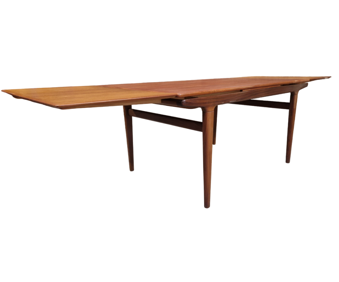 Large Scandinavian dining table by Johannès Andersen, Denmark 70's