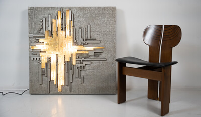 Large Wall Light Rottura Spaziale,  Poliarte, Italy, 1970s
