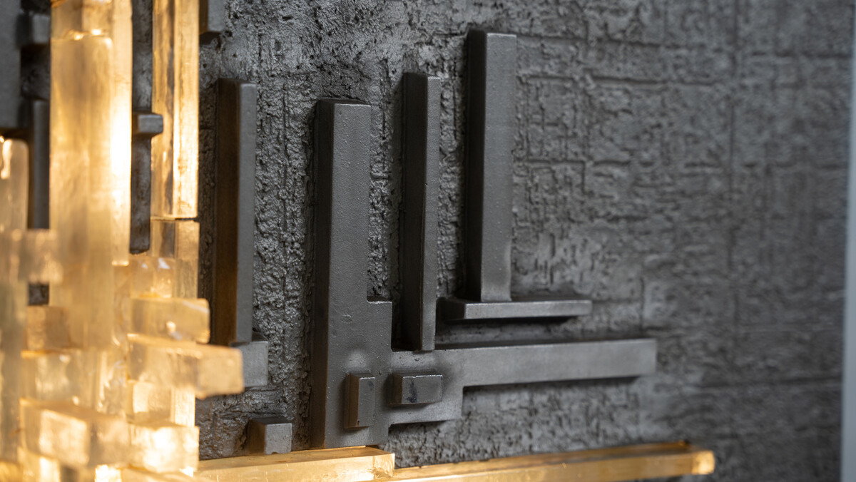 Large Wall Light Rottura Spaziale,  Poliarte, Italy, 1970s