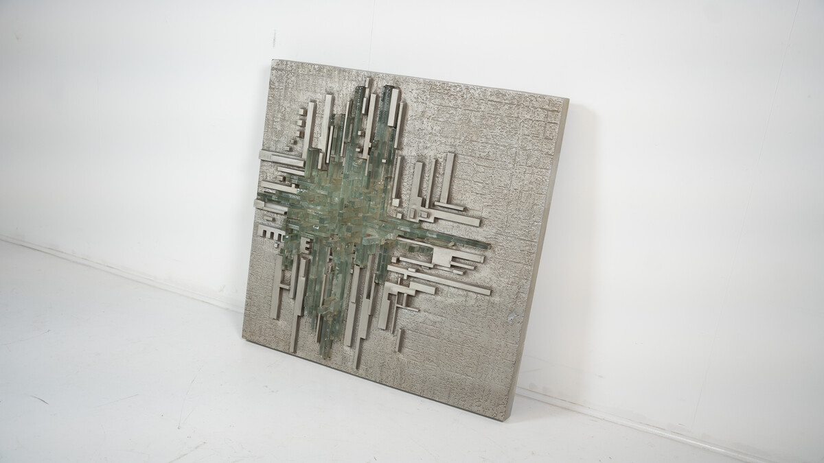 Large Wall Light Rottura Spaziale,  Poliarte, Italy, 1970s