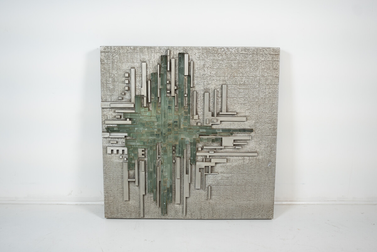 Large Wall Light Rottura Spaziale,  Poliarte, Italy, 1970s