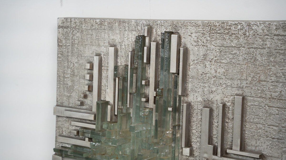 Large Wall Light Rottura Spaziale,  Poliarte, Italy, 1970s