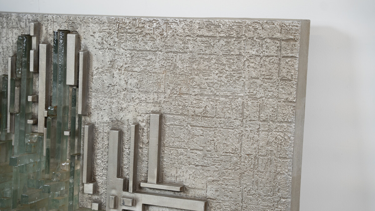 Large Wall Light Rottura Spaziale,  Poliarte, Italy, 1970s