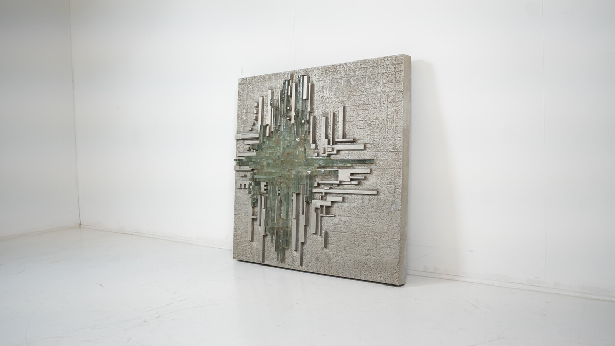 Large Wall Light Rottura Spaziale,  Poliarte, Italy, 1970s