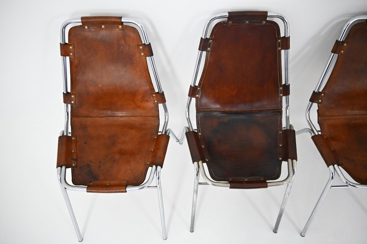 Les Arcs Chairs by Charlotte Perriand, 1960s, set of 6
