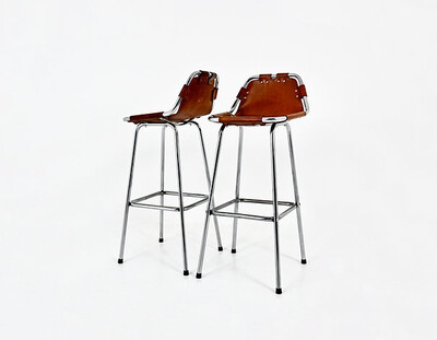 Les Arcs stools by Charlotte Perriand, 1960s, set of 2