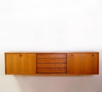 Long wall-hanging Sideboard - 1970s