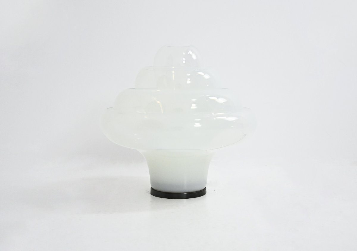 'Lotus' LT305 table lamp by Carlo Nason for Mazzega, Italy, 1970s