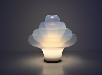 'Lotus' LT305 table lamp by Carlo Nason for Mazzega, Italy, 1970s