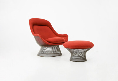 Lounge chair & Ottoman by Warren Platner for Knoll International, 1960s