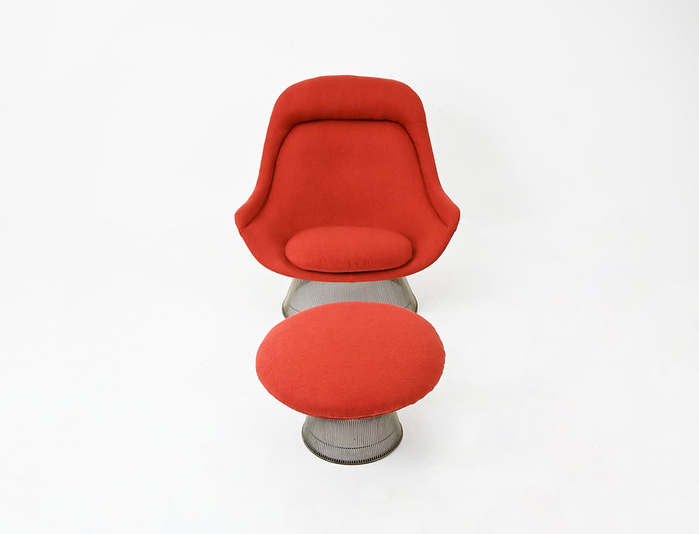 Lounge chair & Ottoman by Warren Platner for Knoll International, 1960s