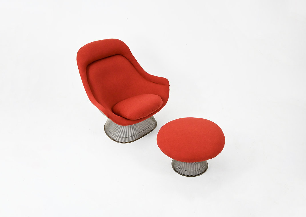 Lounge chair & Ottoman by Warren Platner for Knoll International, 1960s